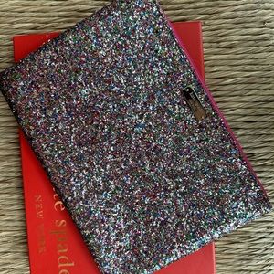 Mint condition Kate Spade multicolor sparkle clutch